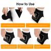 3 Heating Levels 3 Speeds Foot Massager, Heated Foot Massagers, Triple Therapy Foot Massager, Foot Renew Triple Method Massager, Portable Cordless Ankle Massager, Heated Ankle Brace (A-Black*1) view 4