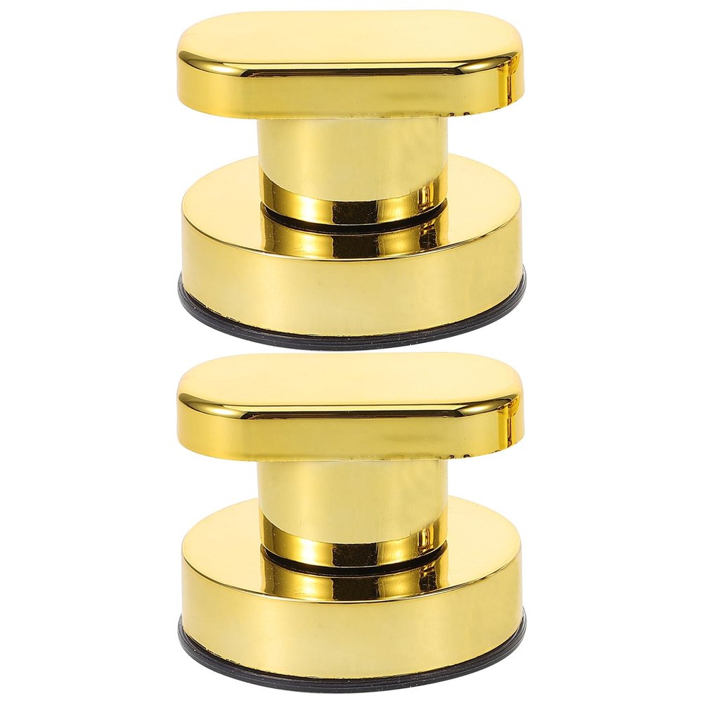 Gogogmee Plastic Suction Cup Grab Bars with Multi-Functional Armrest Design 2pcs Golden Colour, Provides Additional Stability for Bathroom Safety for Bath or Anywhere the Home
