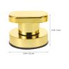 Gogogmee Plastic Suction Cup Grab Bars with Multi-Functional Armrest Design 2pcs Golden Colour, Provides Additional Stability for Bathroom Safety for Bath or Anywhere the Home view 2
