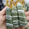 Green Zebra Stone Small Crystal Column ore Home Office Decoration Crafts Gift Ornaments Ornaments (Size : 5pcs) view 4