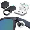 180Rotating Webcam Cover for Ray-Ban Meta Gen 2 [2Pack], Plastic Meta Glasses Light Cover Blocks 85% LED Light for Wayfarer/Skyler/Headliner & Oakley HSTN AI Meta Glasses Accessories [Black] view 1