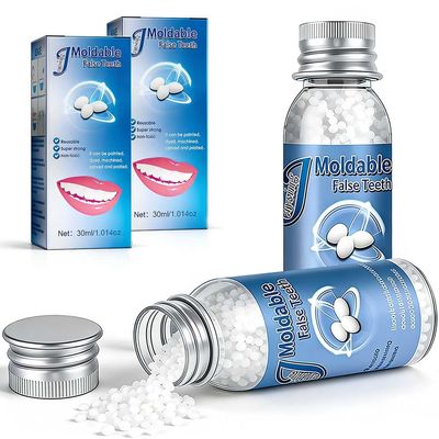 2PCS Temporary Tooth Repair Kits,Dental Repair Denture Repair Beads for Temporary Fixing Filling Missing Broken Tooth(60 ml)