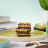 Happy Birthday Dubai Chocolate Gift Box Pistachio kunafa chocolate brownies supplied with a Happy Birthday gift sleeve, suitable for gifting and celebrations. view 3