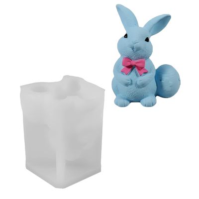 Easter Hare Eggs Silicone Molds Temperature Resistant for Resin Casting Soap Chocolate Easter Decoration