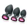 A New Set Of 3 Rose Colored Heart-Shaped Silicone Training Equipment In To Meet Your Training Needs view 1