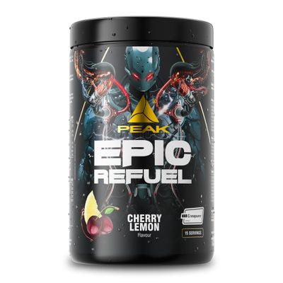 PEAK Epic Refuel - 1125g Flavour Cherry Lemon I 15 Servings I Post-Workout Recovery Formula with Clear Whey, Creapure creatine, Maltodextrin, Leucine, Glutamine and Electrolytes