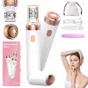 2026 New Upgrades Women Face Epilator - Painless Hair Remover for Face, Eyebrows, Lip, Chin, Arms, Underarms, Rechargeable Portable Electric Hair Removal Epilators for Home Travel (White) view 1