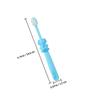 Tofficu 3pcs Toothbrushes for 2-8 Years Old, Soft Bristles Manual Cartoon Tooth Brush Set with Elephant Design, Gentle Oral Care During Teething and Tooth Replacement view 2