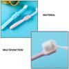 Tofficu 3pcs Toothbrushes for 2-8 Years Old, Soft Bristles Manual Cartoon Tooth Brush Set with Elephant Design, Gentle Oral Care During Teething and Tooth Replacement view 4