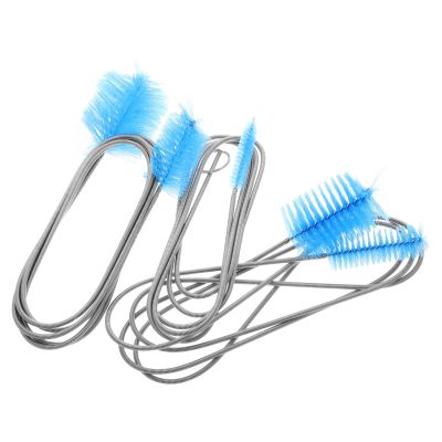 Beavorty 3Pcs Flexible Long Drain Brush Stainless Steel Double Ended Pipe Cleaner for Home Plumbing and Farm Water Line Pipe Cleaning