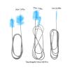Beavorty 3Pcs Flexible Long Drain Brush Stainless Steel Double Ended Pipe Cleaner for Home Plumbing and Farm Water Line Pipe Cleaning view 2