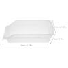 Tofficu Stackable Medication Organizer Boxes 2Pcs White Plastic Open Front Storage Bins for Home Pharmacy and Clinical Use view 2