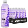 WOW! Protein - Blackberry & Vanilla - 20g Collagen Protein Drink - For Structural Body Support - 12 x 500ml Ready-to-Drink Bottles - Sugar Free, Fat Free, Halal Vitamin Water view 1