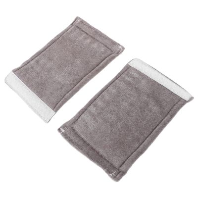 Operitacx Walking Crutches Replacement Pads 2Pcs Gold Velvet Elastic Soft Cane Handle Cushion Covers Mobility Aid for Elderly Anti-Scratch Underarm Padding