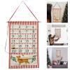Ldabrye 24 Days Wall Hanging Fabric Advent Calendar with 24 Pockets for Holiday Decoration Fabric view 2