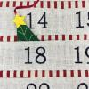 Ldabrye 24 Days Wall Hanging Fabric Advent Calendar with 24 Pockets for Holiday Decoration Fabric view 4