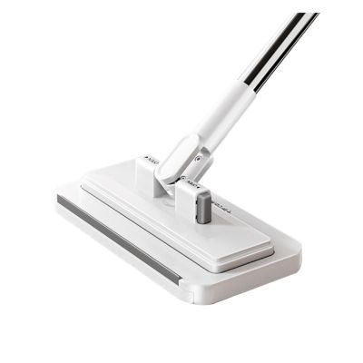Multi-Functional Lazy Mop and Clamp for Floors & Windows Hands-Free Hand-Washing Tool with Flat Microfiber Pads Household Cleaning Kit for Tile, Hardwood & Glass Surfaces