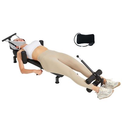 Back Stretch Traction Table - Cervical Traction Bed with 150 Kg Weight Capacity, Ideal for Sit-Ups and Crunches, Inversion Table Alternative