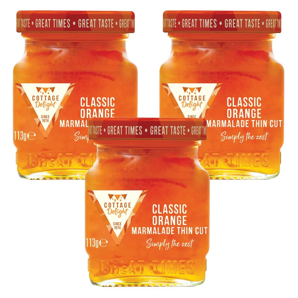 Cottage Delight - Classic Orange Marmalade Thin Cut - 113g - Pack of 3