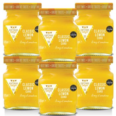 Cottage Delight - Classic Lemon Curd - 105g - Pack of 6