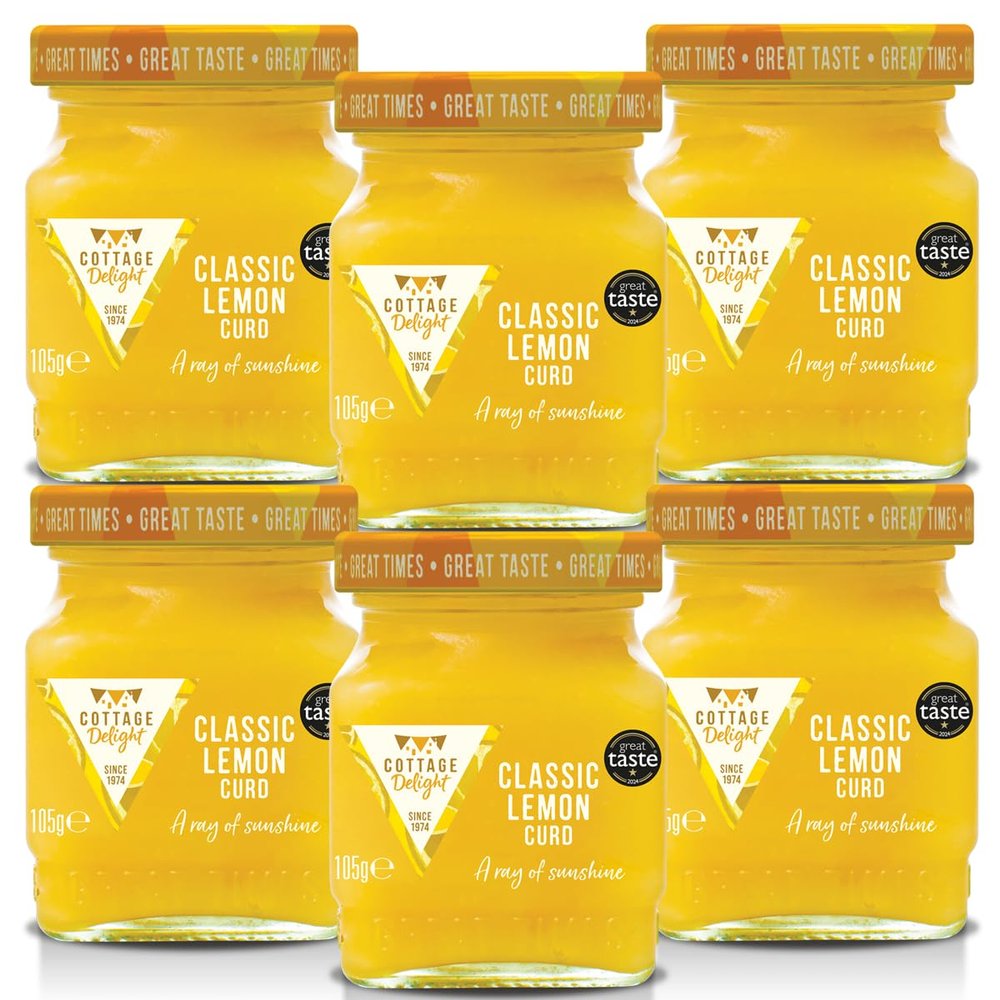 Cottage Delight - Classic Lemon Curd - 105g - Pack of 6