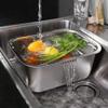 Jaywool Large Stainless Steel Dishpan Portable Washing-Up Bowl, Multipurpose Kitchen Sink Bowl Dish Tub Vegetable Washing Basins view 2