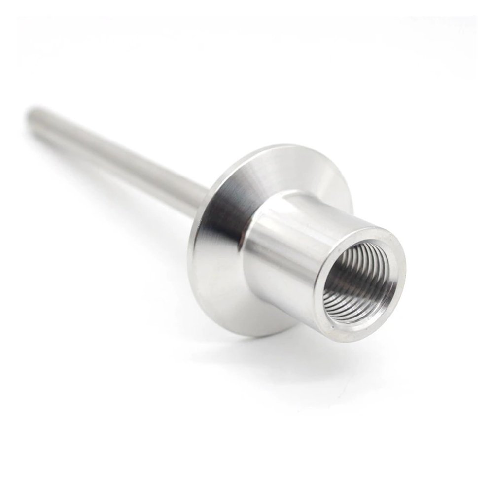XHAJCSJWGD Stainless Thermowell with Clamp 50.5mm and Female NPT 1/2" SS304 Thermometric Well for Temperature Sensors L=2"