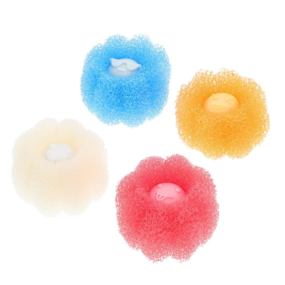 ERINGOGO 4Pcs Laundry Balls Reusable Pet Hair and Lint Remover for Washer Machine Clothes Dryer Anti-Tangle Household