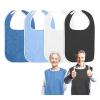 jojnsha 4Pcs Protective Meal Bibs Feeding for Senior Adult Practical Nursing Solution for Hospital Nursing Home Elderly Waterproof Feeding view 2