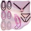 6Pcs Fitness Cage Clip Sissy Men Training Set, 3 Colors 2 Sizes with 1 Belt, Breathable Adjustable Invisible Set for Exercise Protection -A94UK (with Black BeltB) view 1
