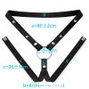 6Pcs Fitness Cage Clip Sissy Men Training Set, 3 Colors 2 Sizes with 1 Belt, Breathable Adjustable Invisible Set for Exercise Protection -A94UK (with Black BeltB) view 4