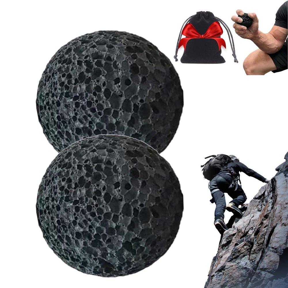 Callus Ball for Hand, Moon Grip Ball Callus Rock, Hand Exercise Balls, Skin Conditioning Callu Building Grip Training Fidget, Grip Trainer for Climbing (2PC)