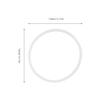 Luxshiny Leak-Proof Lunch Box Seal Silicone Rings 4Pcs High Temperature Resistant Tear-Resistant Gasket Replacement Airtight Bento Box Seal for Food Containers and Meal Storage view 2