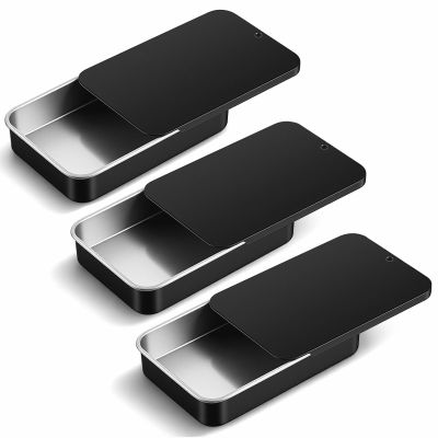 3Pcs Small Dental Floss Case Travel Floss Picks Case Holder Metal Portable Flosses Dispenser Box Travel Flosses Holder