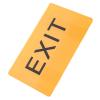 Mikikit Acrylic Braille Exit Sign in Orange for Visually Impaired and Blinder Use, Simple Stylish Design, Increases Accessibility and Tool for Independence, for Public Spaces and Malls