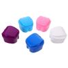 Healvian 5pcs Dental Storage Box Plastic Denture Container for Travel Portable Denture Case Strainer Basket for Cleaning and Soaking False Teeth view 1