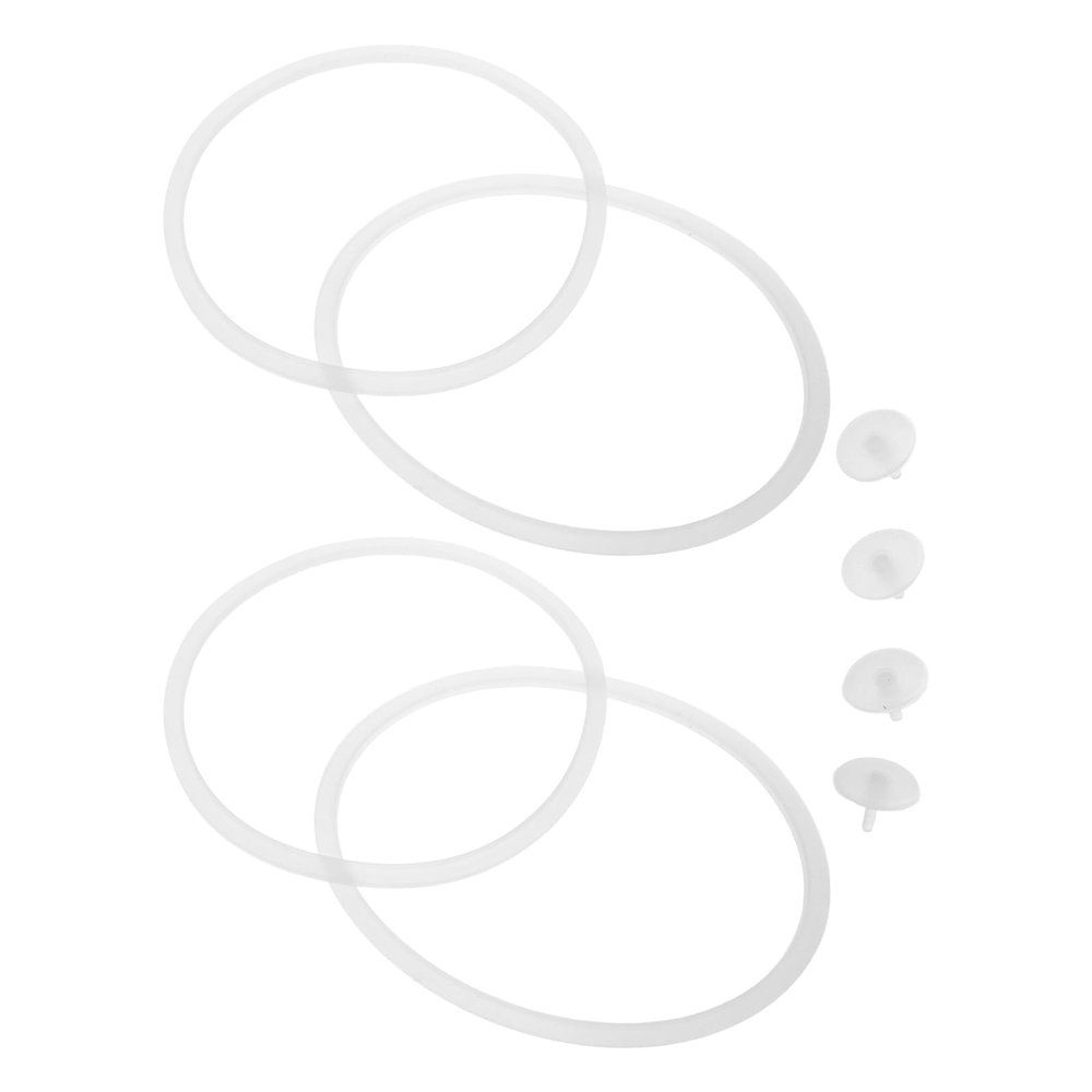 SECFOU Replacement Lid Gasket Replacement Gasket Rings 5.12x5.12x0.12in Silicone Leak Protection Compact Organization Modern Style for Lunch Boxes School Picnic