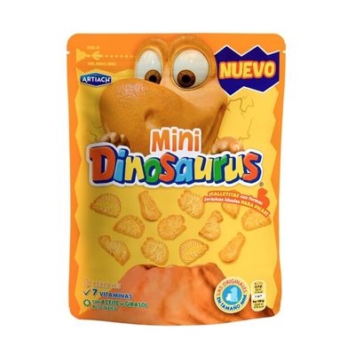 Mini Dinos Biscuits Artiach 196g Pack of 3 | Fun Dinosaur-Shaped Chocolate Biscuits | Ideal for Kids Snacks & Lunchboxes