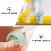 Amosfun Manual Oral Care Toothbrush 3-Sided Soft Bristles Curved Head with Secure Grip for Adults Suitable for Hospital and Travel view 3