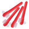 ibasenice 4pcs Denture Cleaning Brush Dual Heads Small Adult False Tooth Brush Travel Denture Care view 1