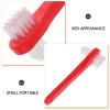 ibasenice 4pcs Denture Cleaning Brush Dual Heads Small Adult False Tooth Brush Travel Denture Care view 3
