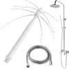 Premium White Silicone Cleansing System | 24cm 8-Hole Design & 150cm Hose | Grade Enema Kit view 1