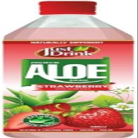 Premium Strawberry Flavored Aloe Vera Drink with Real Natural Aloe Pieces - 12 x 500ml PET Bottles in Bulk Carton - Sweet, Refreshing, Gluten-Free & Lactose-Free Beverage