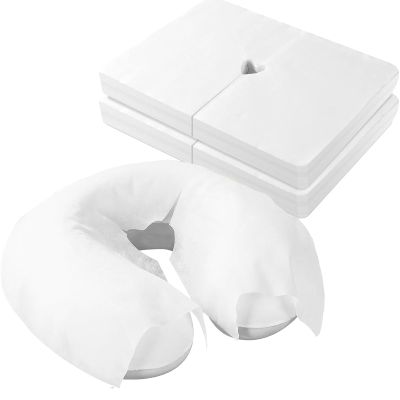 100PCS Disposable Face Cradle Covers Disposable Face Rest Covers Ultra Soft Luxurious Non-Sticking Massage Face Covers Face Cradle/Head Cradle Covers/Massage Pillow/Massage Cover