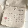 Greabuy 2026 Premium Fabric Calendar Stylish Holiday Scheduler for Festive Home Decor & Ideas Organizational Tapestry Calendar view 3