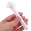 KICHOUSE Denture Teeth 4pcs, Brush Double-Head Adults Set Toothbrush for Dentures Portable Cleaning Tool with Pp Material and Oral Care Personal Suitable for Full Partial view 4