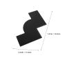 PLAFOPE Beard Shaper for Men Beard Shaping Templates 7.47x4.32x0.04in Plastic Hairline Shaping Card with Built-in Ruler Time Saving Solution for Professional Barbers Personal Grooming view 2