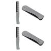4Pcs Stainless Steel Hair Beard Comb, Folding Pocket Teeth Comb For Men, Portable Hair Grooming Mustache Styling Combs For Husband, Dad, Home, Travel, Vacation
