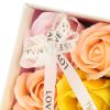 Simulation Rose Flower Soap, Women's Exquisite Bath Soap Gift Box, Long - Lasting Decorative Rose Shaped Soap with Ribbon Bow for Valentine's Day Anniversary Birthday (Yellow) view 2