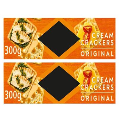 Cream Crackers, 300g, No Artificial Colours or Flavours, Suitable for Vegetarians,Pack Of 2